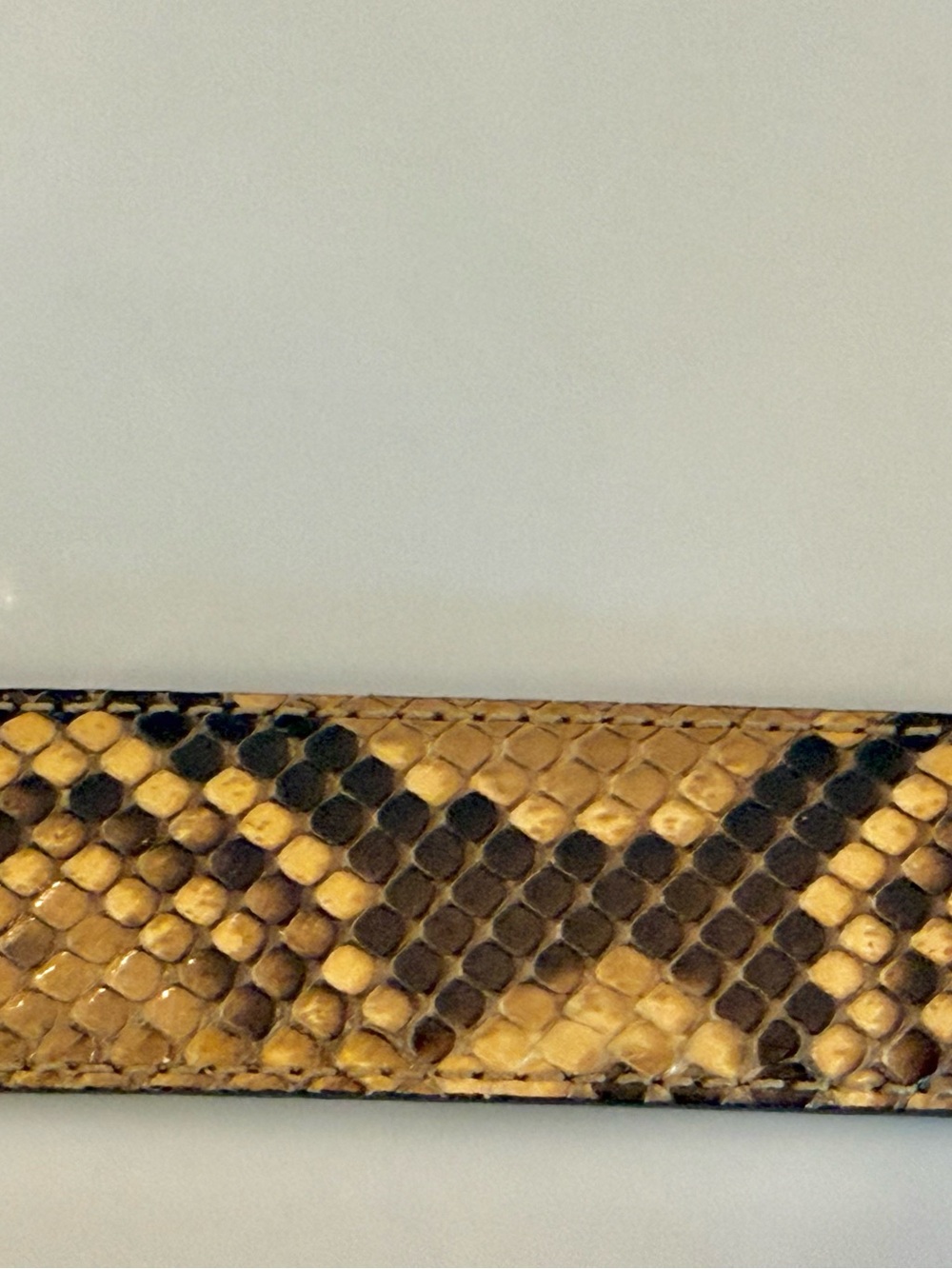 Vintage Ralph Lauren Collection Python belt w/ hand tooled silver plated buckle - Picture 6 of 12